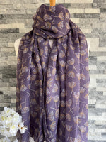Load image into Gallery viewer, lusciousscarves Scarves Purple Dandelion Breeze Scarf
