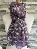 Load image into Gallery viewer, lusciousscarves Scarves Purple Floating Dandelion Scarf
