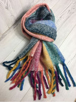 Load image into Gallery viewer, lusciousscarves Scarves Rainbow Stripes Winter Scarf
