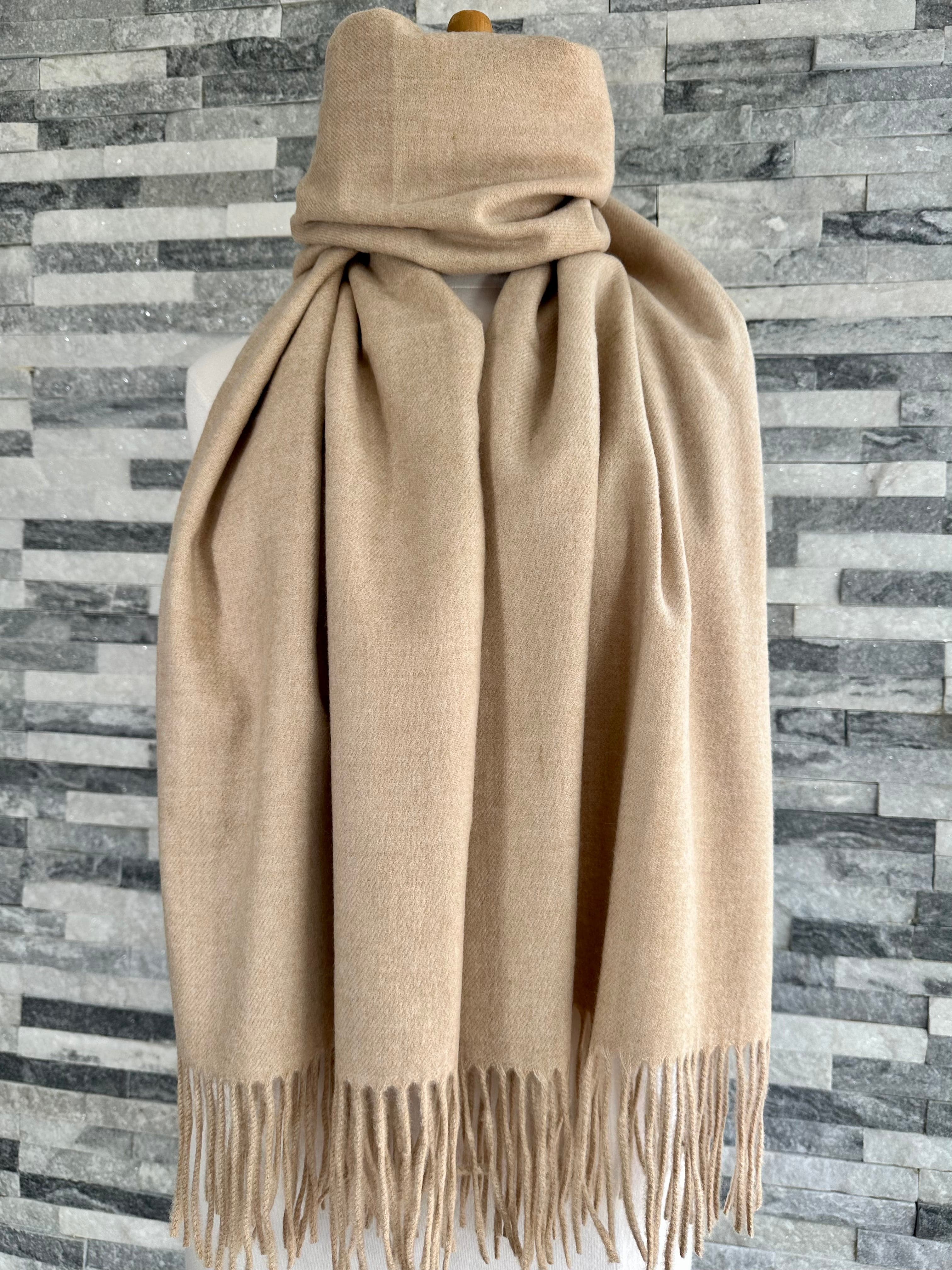 Cashmere Blend Plain Pashmina Wrap luscious scarves