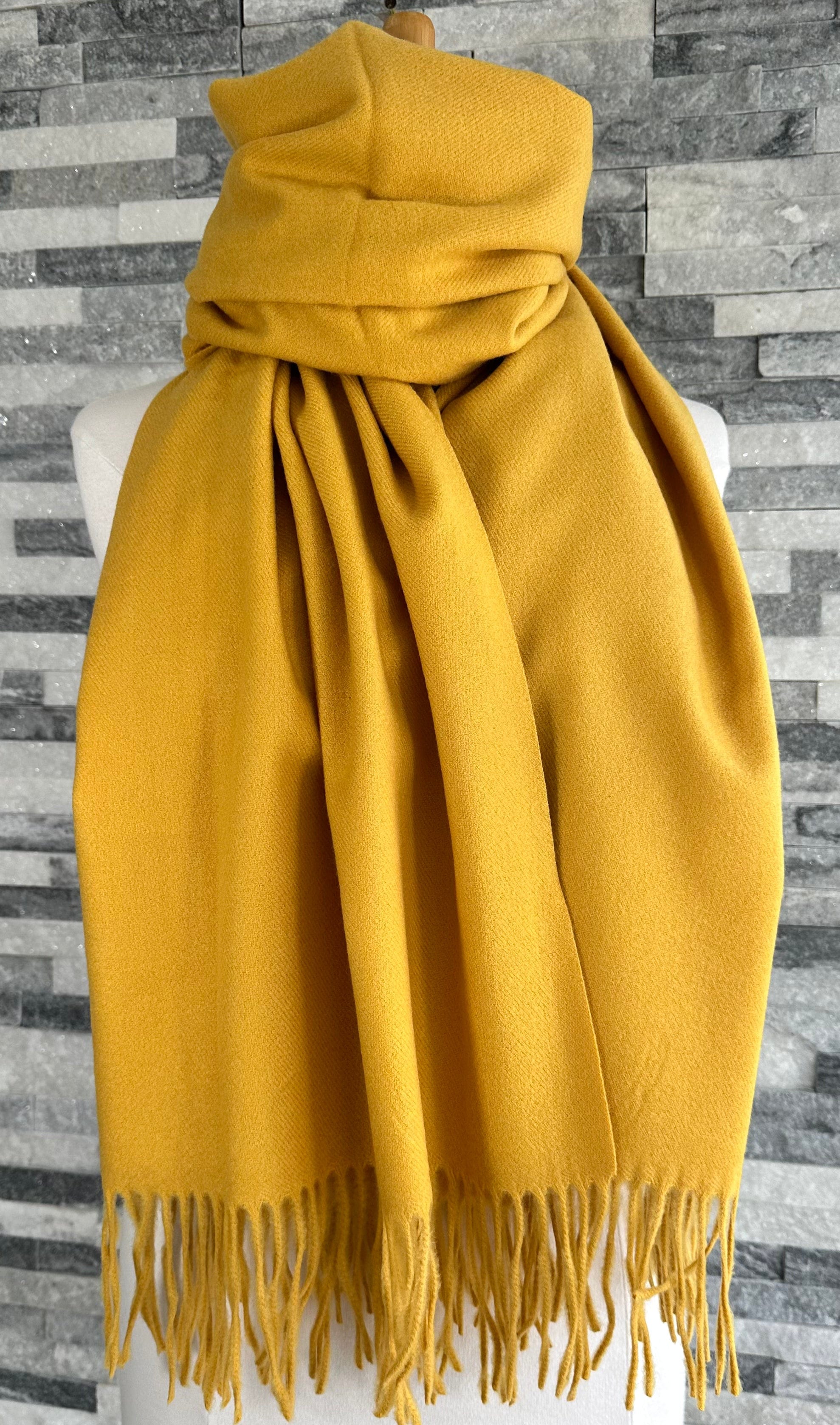 lusciousscarves Scarves & Shawls Cashmere Blend Pashmina Wrap available in 16 colours.