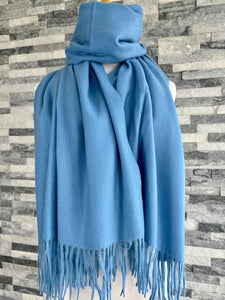 lusciousscarves Scarves & Shawls Cashmere Blend Pashmina Wrap available in 16 colours.
