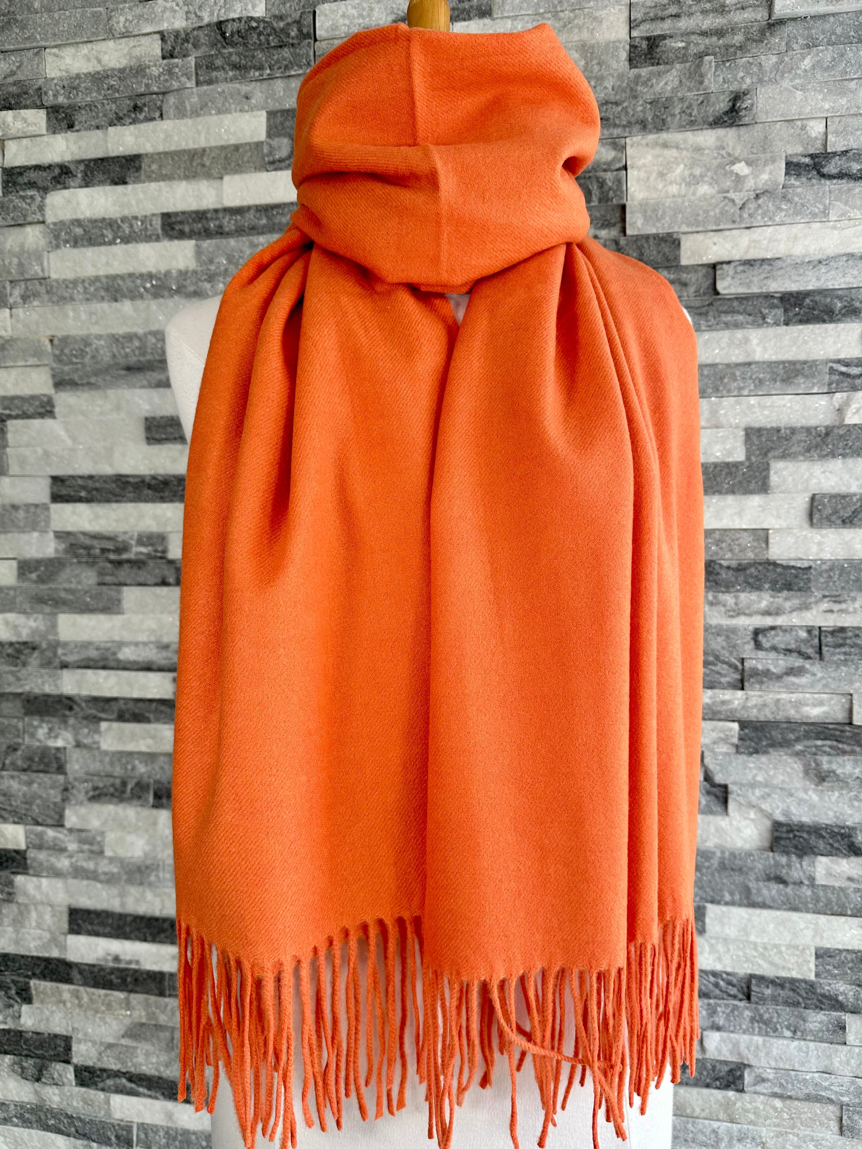 lusciousscarves Scarves & Shawls Cashmere Blend Pashmina Wrap available in 16 colours.