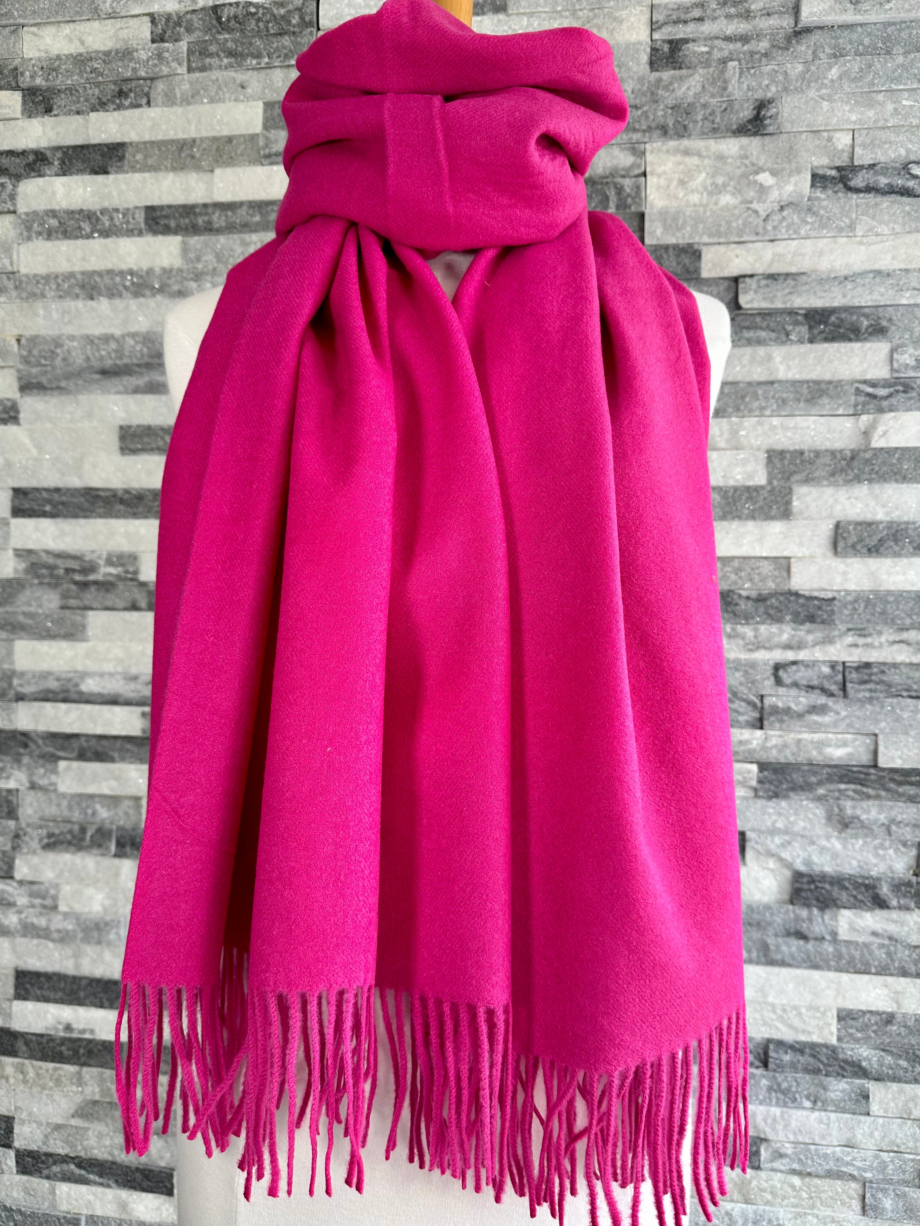 lusciousscarves Scarves & Shawls Cashmere Blend Pashmina Wrap available in 16 colours.