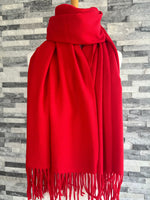 Load image into Gallery viewer, lusciousscarves Scarves &amp; Shawls Cashmere Blend Pashmina Wrap available in 16 colours.

