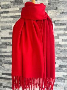 lusciousscarves Scarves & Shawls Cashmere Blend Pashmina Wrap available in 16 colours.