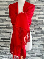 Load image into Gallery viewer, lusciousscarves Scarves &amp; Shawls Cashmere Blend Pashmina Wrap available in 16 colours.
