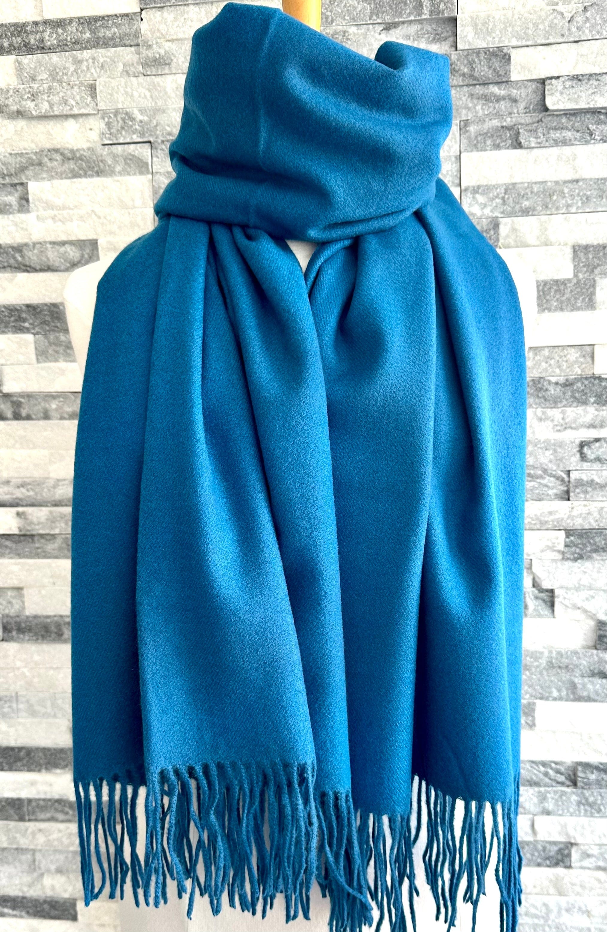 lusciousscarves Scarves & Shawls Cashmere Blend Pashmina Wrap available in 22 colours.