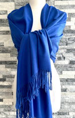 Load image into Gallery viewer, lusciousscarves Scarves &amp; Shawls Cashmere Blend Pashmina Wrap available in 22 colours.
