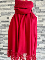 Load image into Gallery viewer, lusciousscarves Scarves &amp; Shawls Cashmere Blend Plain Pashmina Wrap
