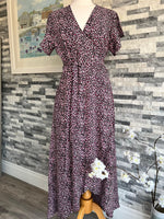 Load image into Gallery viewer, lusciousscarves Small (8-12) Pink Leopard Prints Wrap Dress
