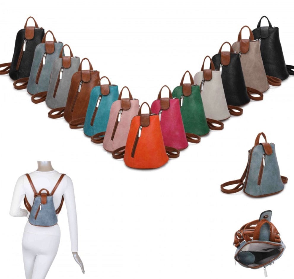 lusciousscarves Small Convertible Rucksack / Backpack / Crossbody Bag.