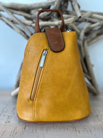 Load image into Gallery viewer, lusciousscarves Small Convertible Rucksack / Backpack / Crossbody Bag.
