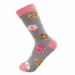 Load image into Gallery viewer, lusciousscarves Socks Miss Sparrow Doughnuts Bamboo Socks - Grey
