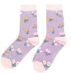Load image into Gallery viewer, lusciousscarves Socks Miss Sparrow Floral Bamboo Socks - Lilac

