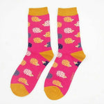 Load image into Gallery viewer, lusciousscarves Socks Miss Sparrow Hedgehogs Bamboo Socks - Hot Pink
