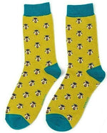 Load image into Gallery viewer, lusciousscarves Socks Miss Sparrow Honey Bees Bamboo Socks - Lime Green
