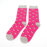 Load image into Gallery viewer, lusciousscarves Socks Miss Sparrow Honey Bees Bee Bamboo Socks - Hot Pink
