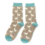 Load image into Gallery viewer, lusciousscarves Socks Miss Sparrow Horses Bamboo Socks - Grey
