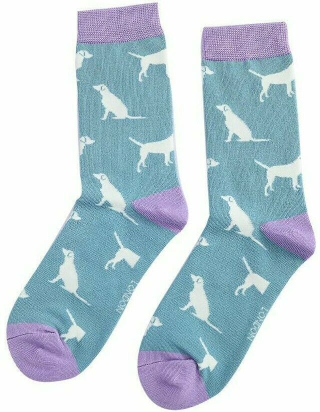 lusciousscarves Socks Miss Sparrow Labrador Bamboo Socks - Teal