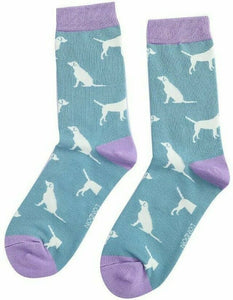 lusciousscarves Socks Miss Sparrow Labrador Bamboo Socks - Teal