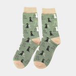 Load image into Gallery viewer, lusciousscarves Socks Miss Sparrow Retrievers Bamboo Socks - Green
