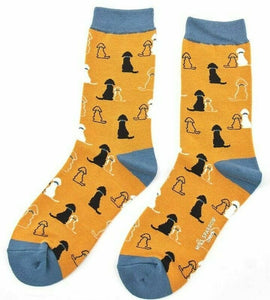 lusciousscarves Socks Miss Sparrow Retrievers Bamboo Socks - Mustard