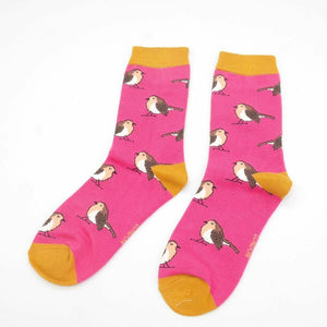 lusciousscarves Socks Miss Sparrow Robin Bamboo Socks - Hot Pink
