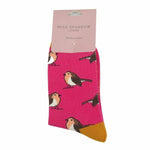 Load image into Gallery viewer, lusciousscarves Socks Miss Sparrow Robin Bamboo Socks - Hot Pink
