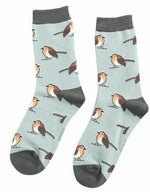 Load image into Gallery viewer, lusciousscarves Socks Miss Sparrow Robins Bamboo Socks - Pale Blue
