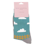 Load image into Gallery viewer, lusciousscarves Socks Miss Sparrow Sheep Meadows Bamboo Socks - Grey
