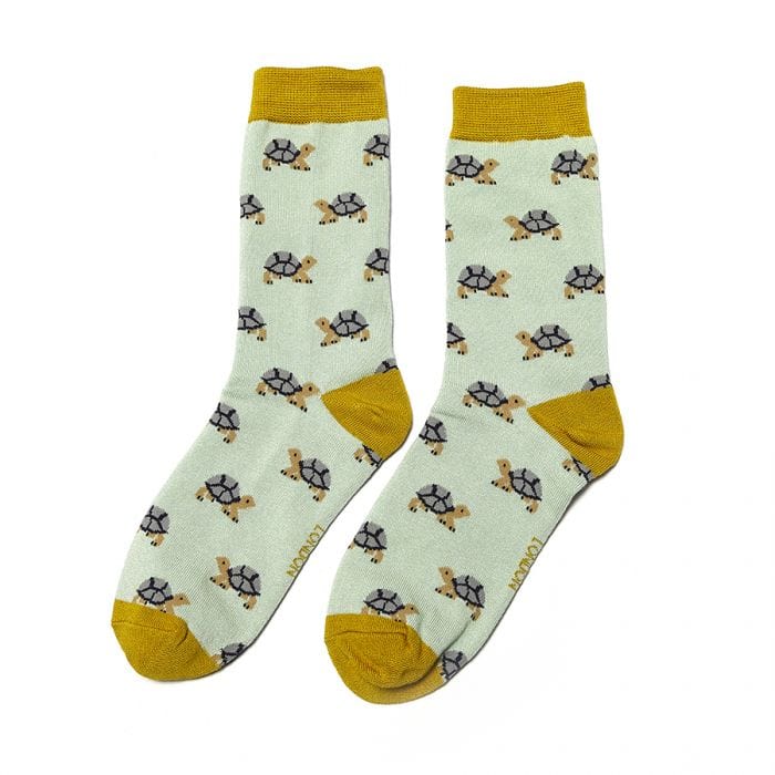 lusciousscarves Socks Miss Sparrow Turtle Bamboo Socks - Duck Egg