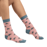 Load image into Gallery viewer, lusciousscarves Socks Miss Sparrow Turtle Bamboo Socks - Pink
