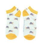 Load image into Gallery viewer, lusciousscarves Socks Miss Sparrow Turtles Bamboo Trainer Socks - Duck Egg
