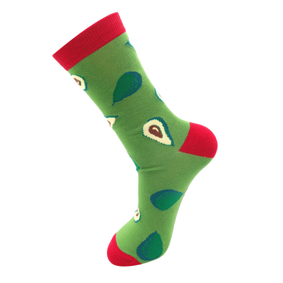 lusciousscarves Socks Mr Heron Bamboo Socks, Avocado's Design, Green
