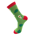 Load image into Gallery viewer, lusciousscarves Socks Mr Heron Bamboo Socks, Avocado&#39;s Design, Green
