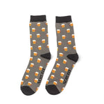 Load image into Gallery viewer, lusciousscarves Socks Mr Heron Beer Bamboo Socks - Grey
