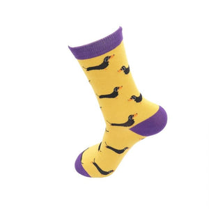 lusciousscarves Socks Mr Heron Little Sausage Dogs Bamboo Socks - Yellow