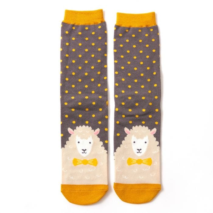 lusciousscarves Socks Mr Heron Sheepish Bamboo Socks - Grey