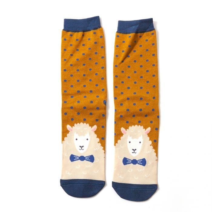 lusciousscarves Socks Mr Heron Sheepish Bamboo Socks - Mustard