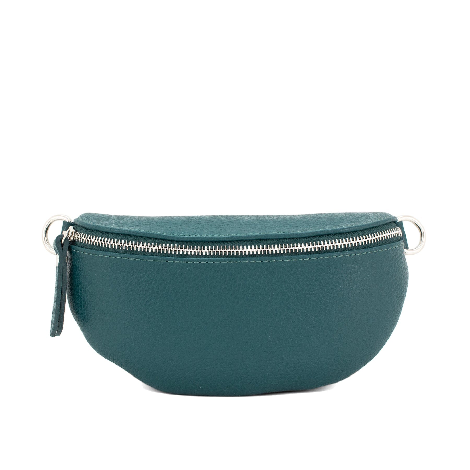 lusciousscarves Teal Italian leather Bum Bag / Chest Bag / Sling Bag