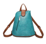 Load image into Gallery viewer, lusciousscarves Turquoise Small Convertible Rucksack / Backpack / Crossbody Bag / Handbag
