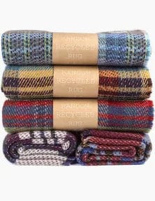 lusciousscarves Tweed Mill Recycled Wool Rug / Blanket / Throw  , Assorted Colours.