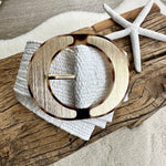 Load image into Gallery viewer, lusciousscarves White Stretchy Raffia/Straw Summer Belt with an Oval Buckle
