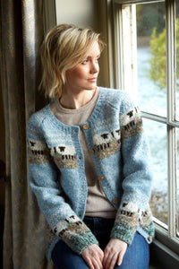 lusciousscarves wool cardigan Pachamama Hazy Sheep Cardigan