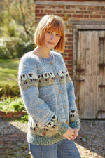 Load image into Gallery viewer, lusciousscarves wool cardigan Pachamama Hazy Sheep Cardigan
