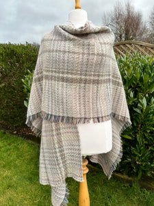 lusciousscarves Wool clothing Handmade Recycled Wool Cape