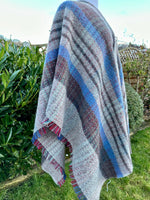 Load image into Gallery viewer, lusciousscarves Wool clothing Handmade Recycled Wool Cape.
