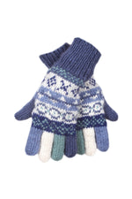 Load image into Gallery viewer, lusciousscarves wool gloves Pachamama Finisterre Gloves Denim
