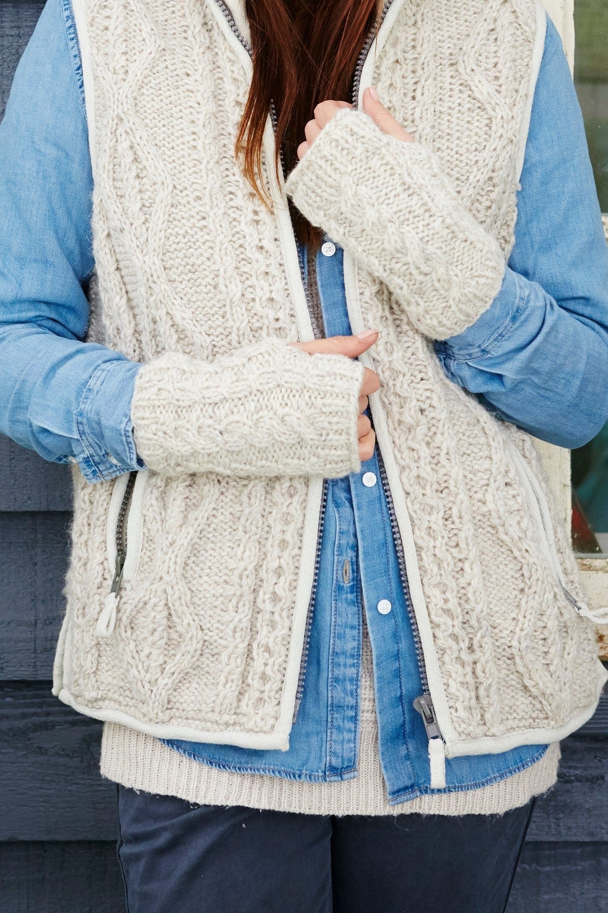 lusciousscarves wool handwarmer Pachamama Chamonix Handwarmer
